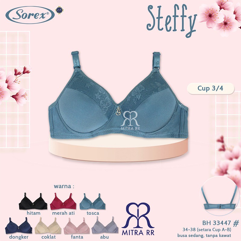 BH Sorex 33447 Bra Busa Harian Tanpa Kawat Cup A B