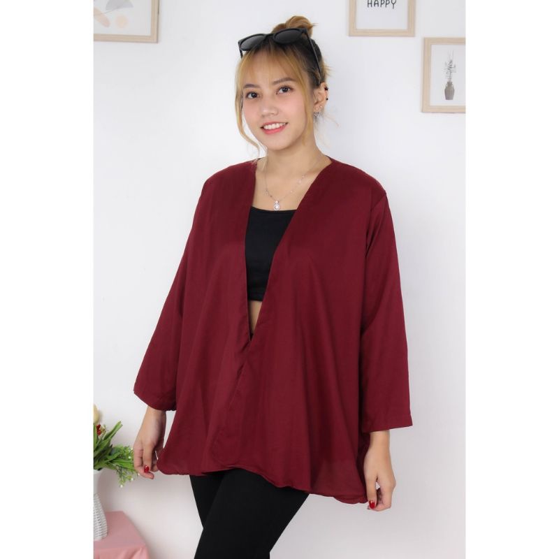 Cardigan Standar Bahan Crinckle Ukuran All size