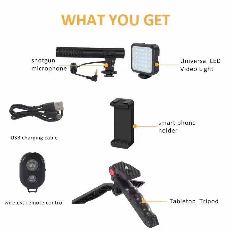 KIT-01LM Vlogging Kit Combo 5 Item for Video Vlogging