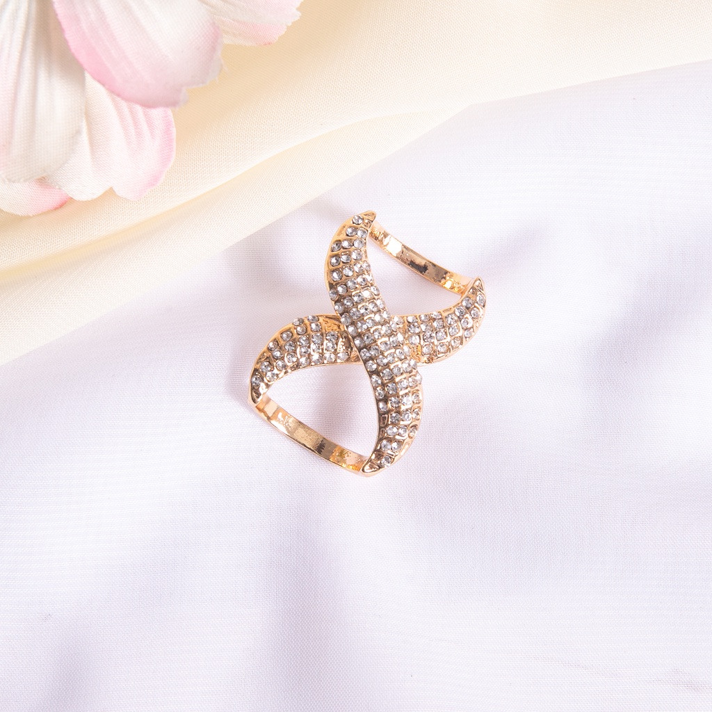Bros Peniti Desain Cincin Hias Berlian Imitasi Untuk Hijab Muslimah Bawal