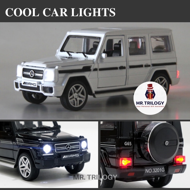 Die cast , pajangan, kado, mainan mobil Mercedes Benz G65 1:32 Jeep