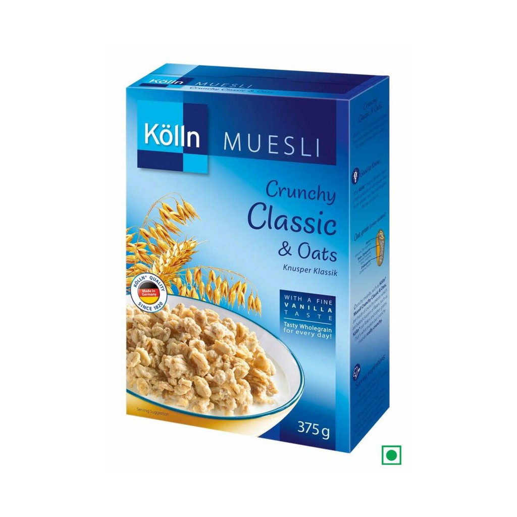 

Kolln Muesli Crunchy Classic & Oats Cereal 375gr