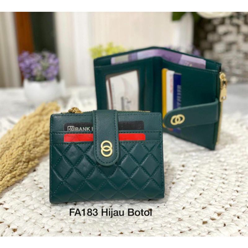 Dompet Pendek Lipat Mini Kancing