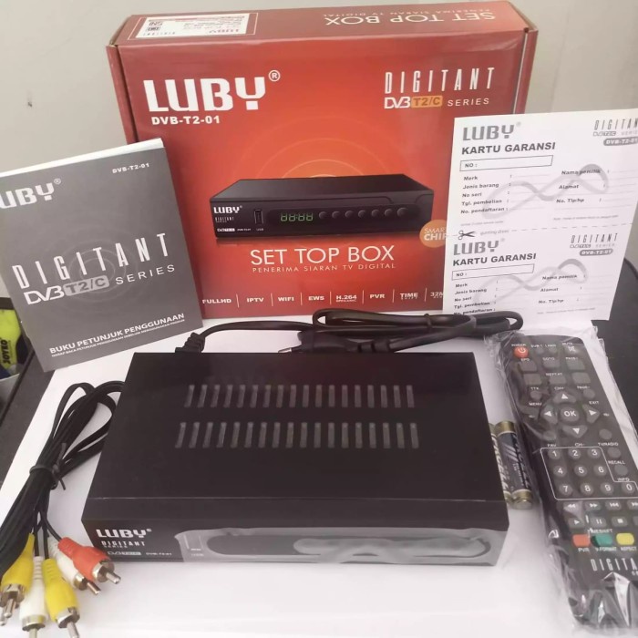 Set Top Box Luby DVB T2 Siaran Digital Resmi SNI amp Postel