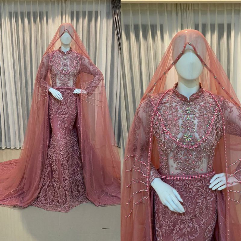 GAUN SLIM MEWAH PREMIUM//GAUN PENGANTIN TERBARU//GOWN MASA KINI