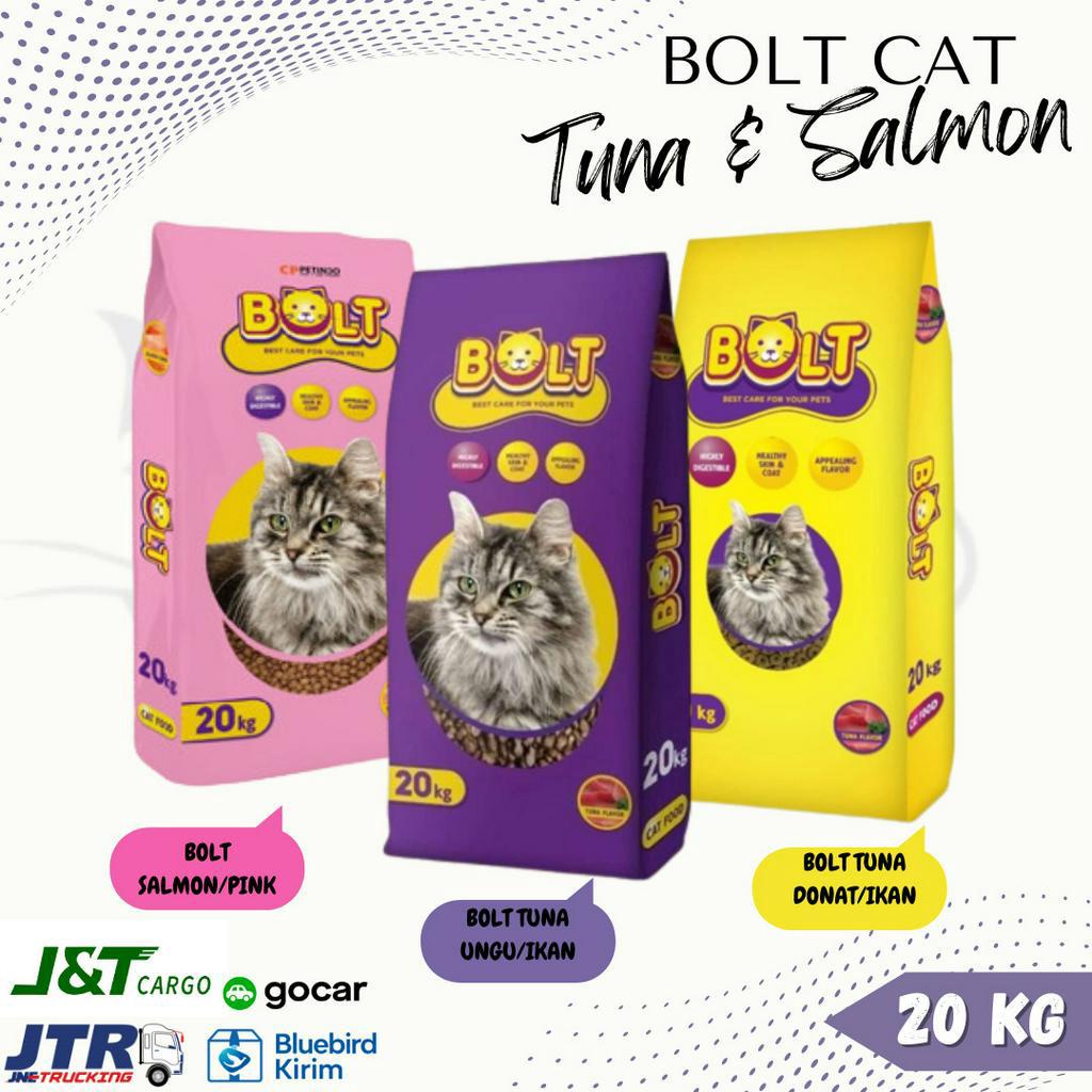 KHUSUS EKSPEDISI MAKANAN KUCING BOLT 20 KG 20KG CAT FOOD CATFOOD