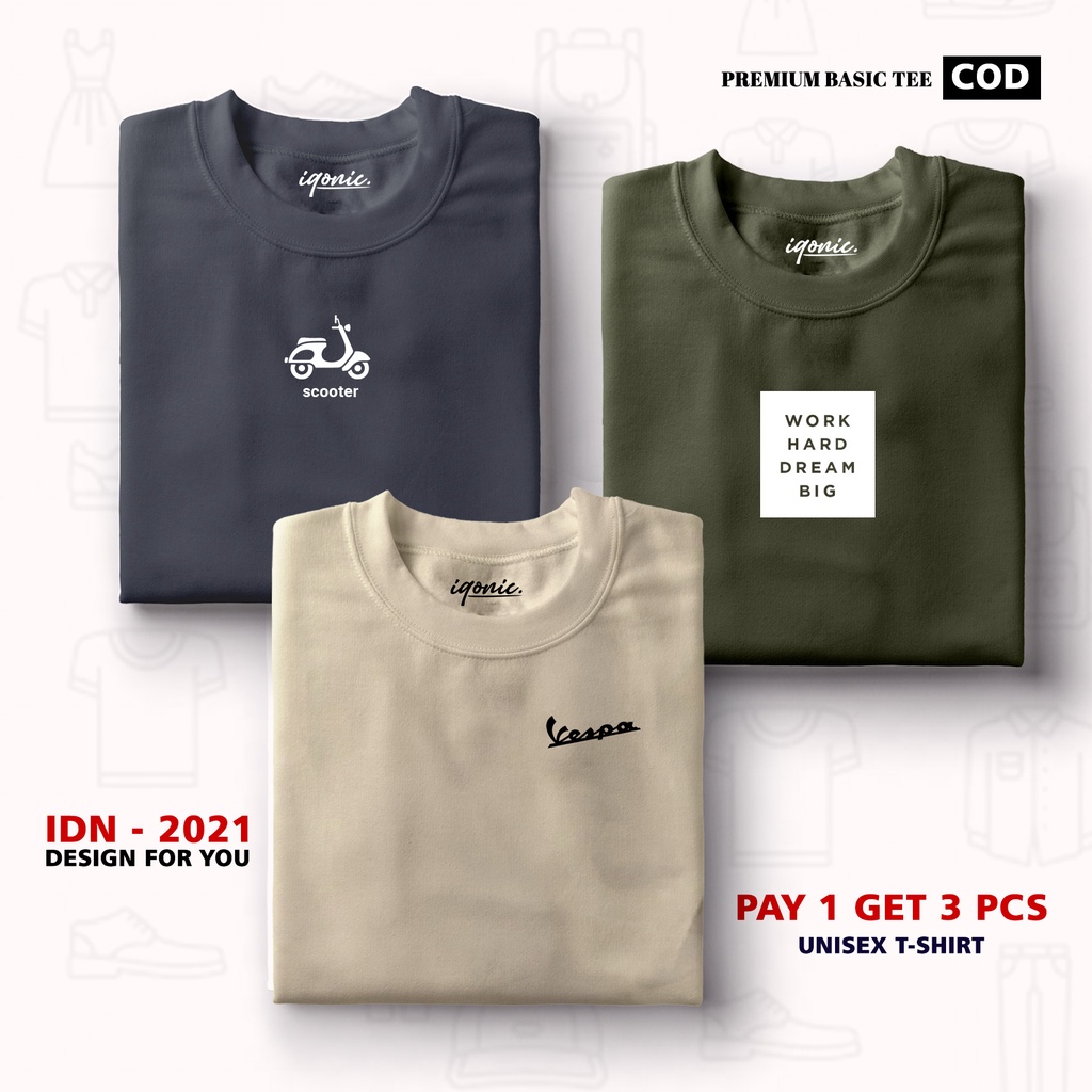 BUY 1 OR 3 PCS ( PROMO COD ) BROTHER STORE / Kaos Distro100% Catoon Combed 24s Tebal / Scooter