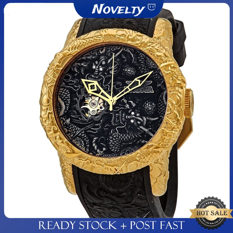 ♕∈Invicta Automatic Mechanical Watch Men Watch China Dragon 30M Tahan Air
