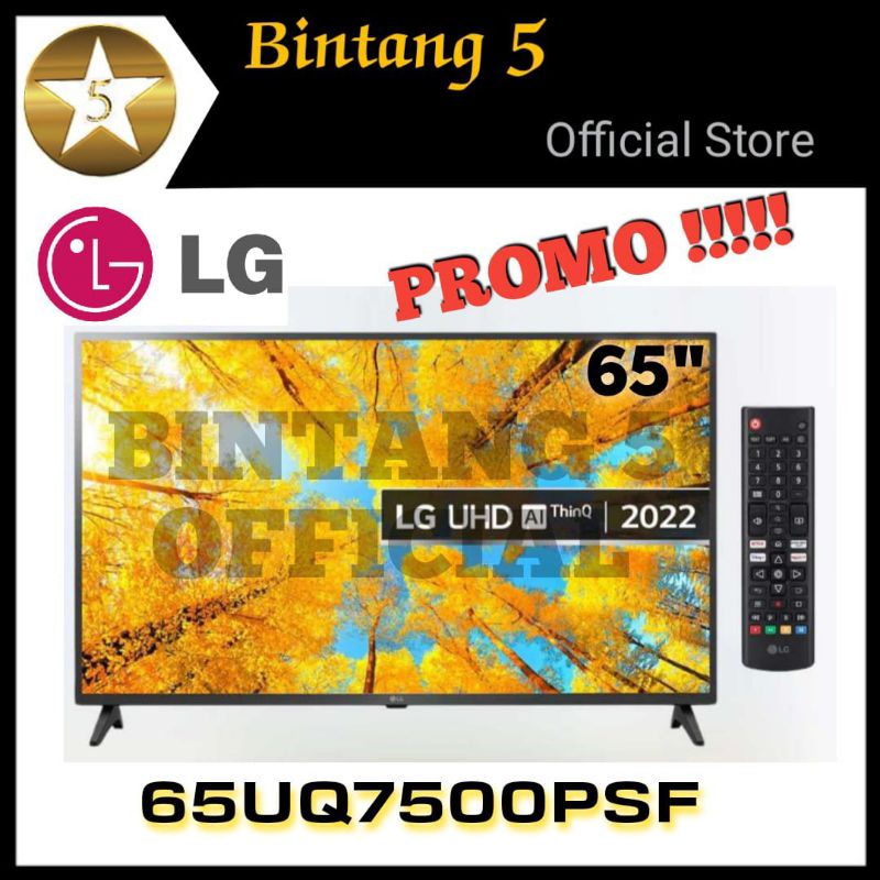 LG LED SMART TV 65 INCH 65UQ7500 UHD 4K DIGITAL TV LG 65" 65UQ7500PSF INTERNET TV WEBOS 65UQ75