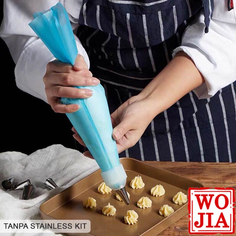 Piping Bag Silicone Kantong Segitiga Alat Dekorasi Kue Cake Reusable