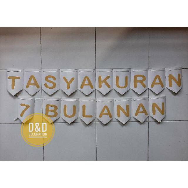 Bunting flag tasyakuran 7 bulanan