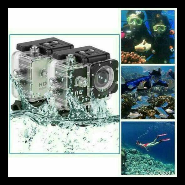 Berkualitas Sportcam Kogan Kamera Action Hd 1080P Anti Air Kedalaman 30 Meter Ori Terlaris