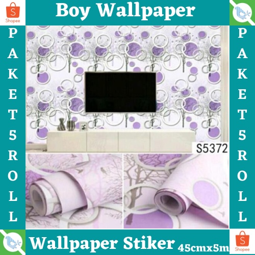 PAKET HEMAT (DAPAT 5ROLL) WALLPAPER STIKER DINDING RUANG TAMU KAMAR TIDUR PREMIUM HIGH QUALITY MOTIF POLKADOT 3D MODERN BEST SELLER !!! ( BUY 4 GET 1 FREE )