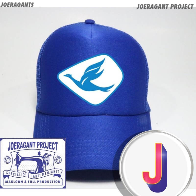 Topi Blue Bird Logo Taxi Trucker joeragants