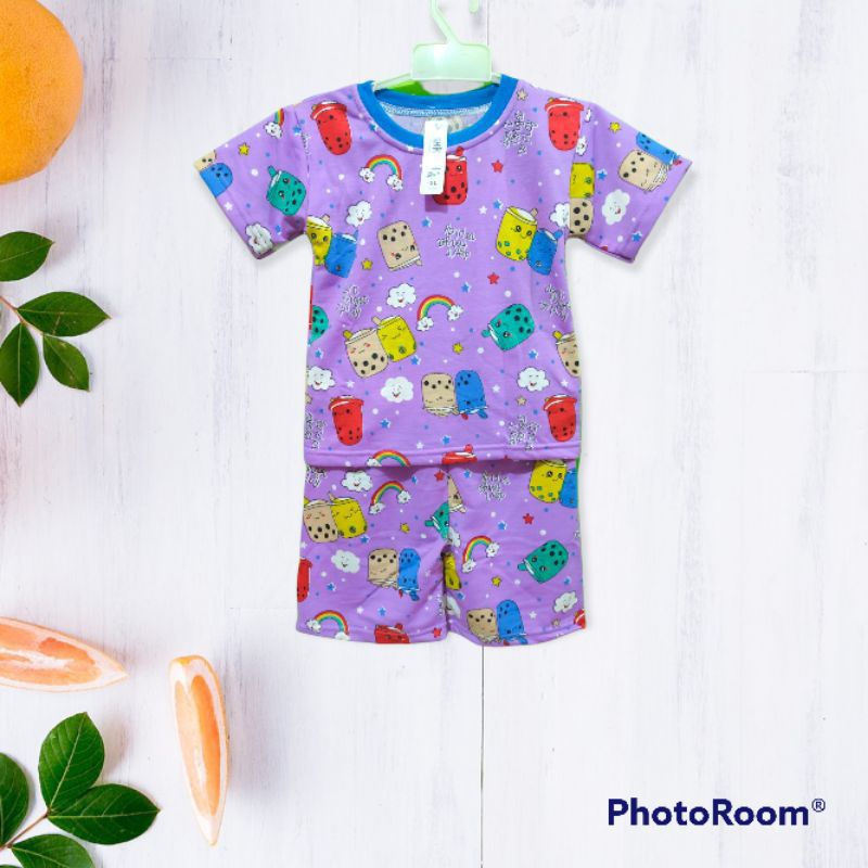 Setelan anak Babyterry import Motif Boba Virall