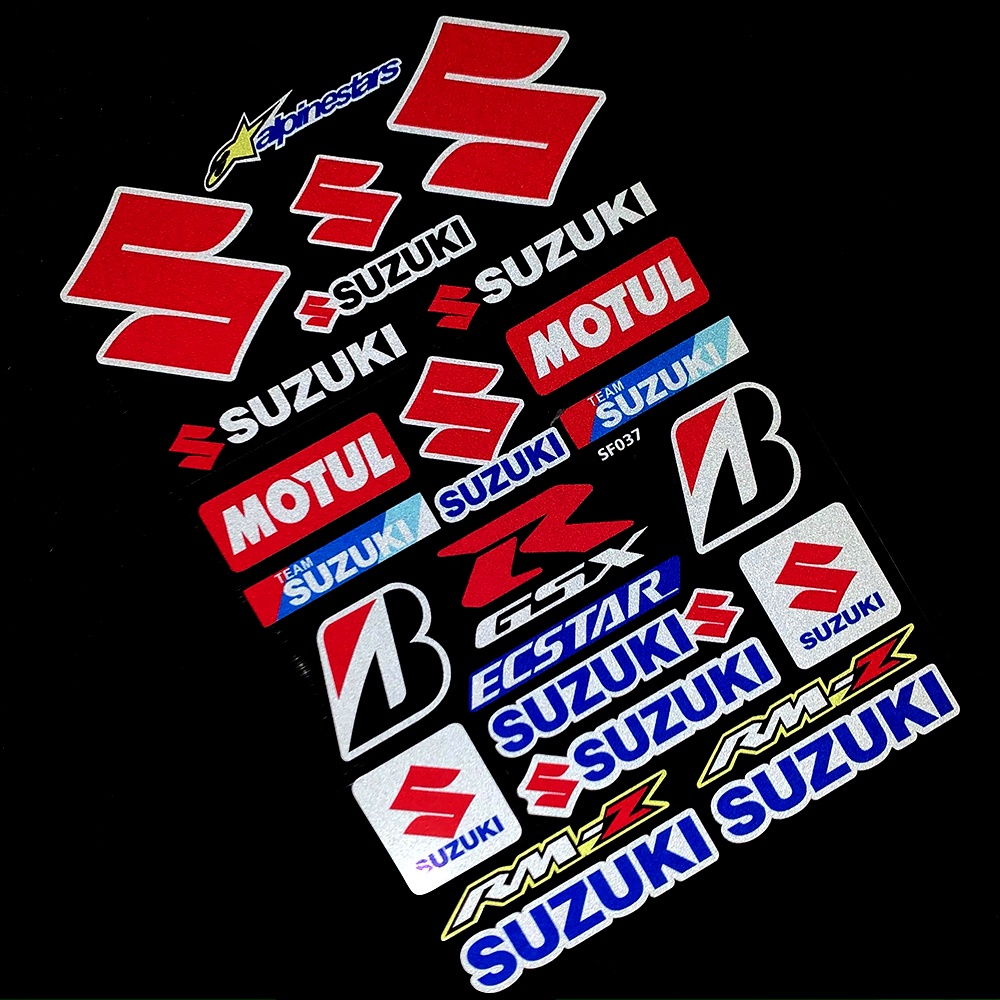 Stiker Reflektif Motif Rel Samping Untuk SUZUKI GSXR GSX R600 750 1000