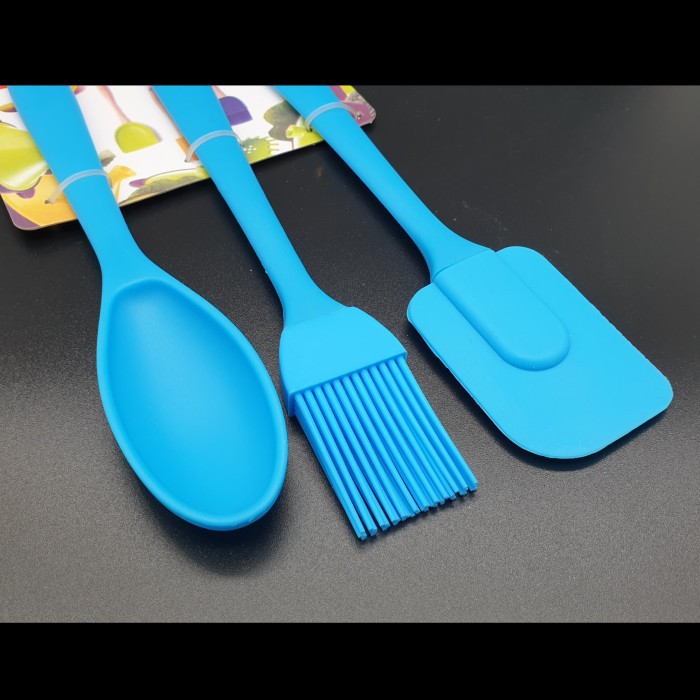 Spatula set3 silikon kuas silicone sendok aduk set Peralatan Masak set