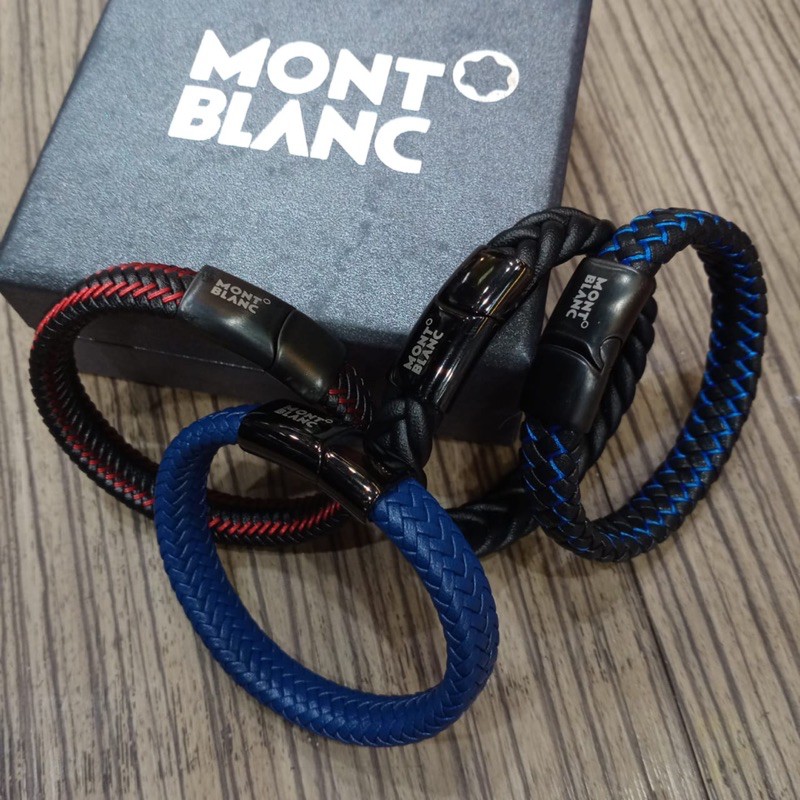 Gelang kulit Pria Montblanc bracelet original