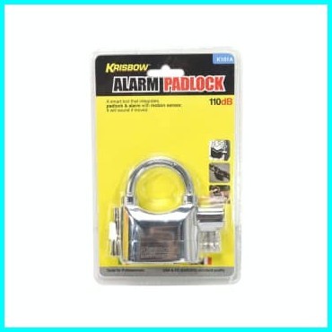 Krisbow Gembok Motor Dengan Alarm - Silver