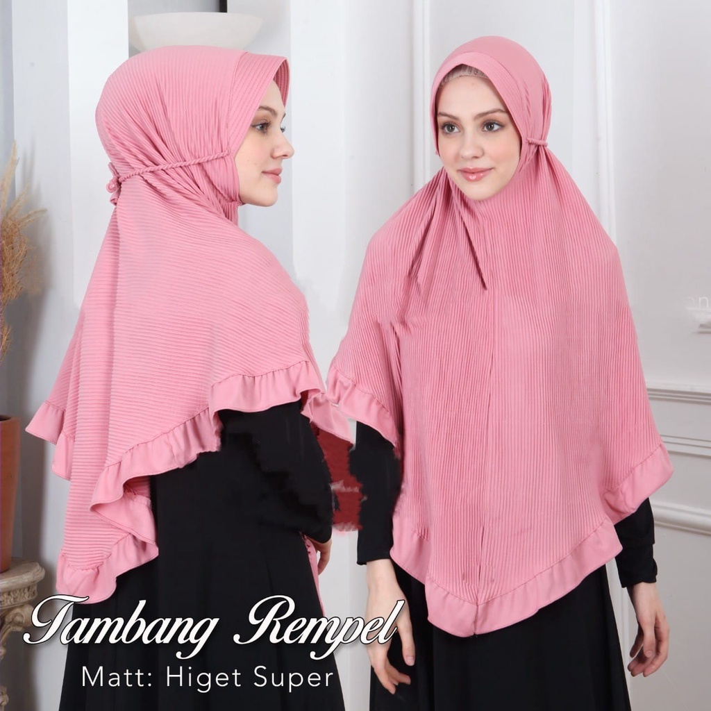 Kreudung Hamji Instan Hijab instan plisket tali kepang ulir/bergo pet Jilbab khimar Instan Pad antem
