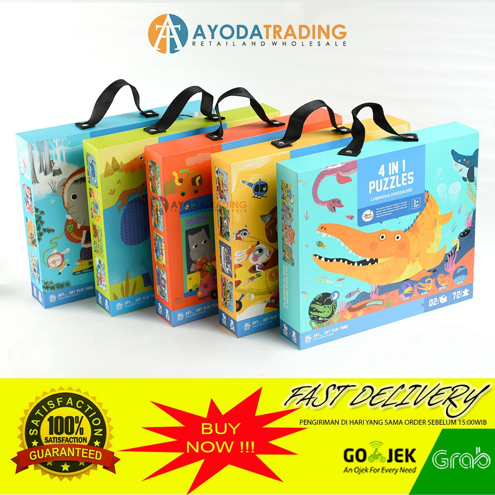 Joan Miro 4 in 1 Puzzle Hadiah Kado