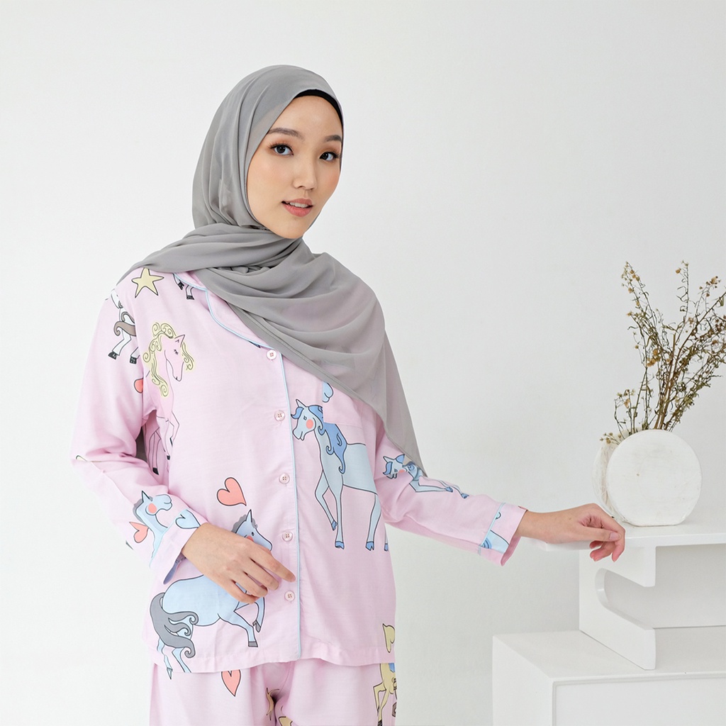 Cielyn - Yumna Organic Silk Piyama Wanita Dewasa ( Raya Collection )