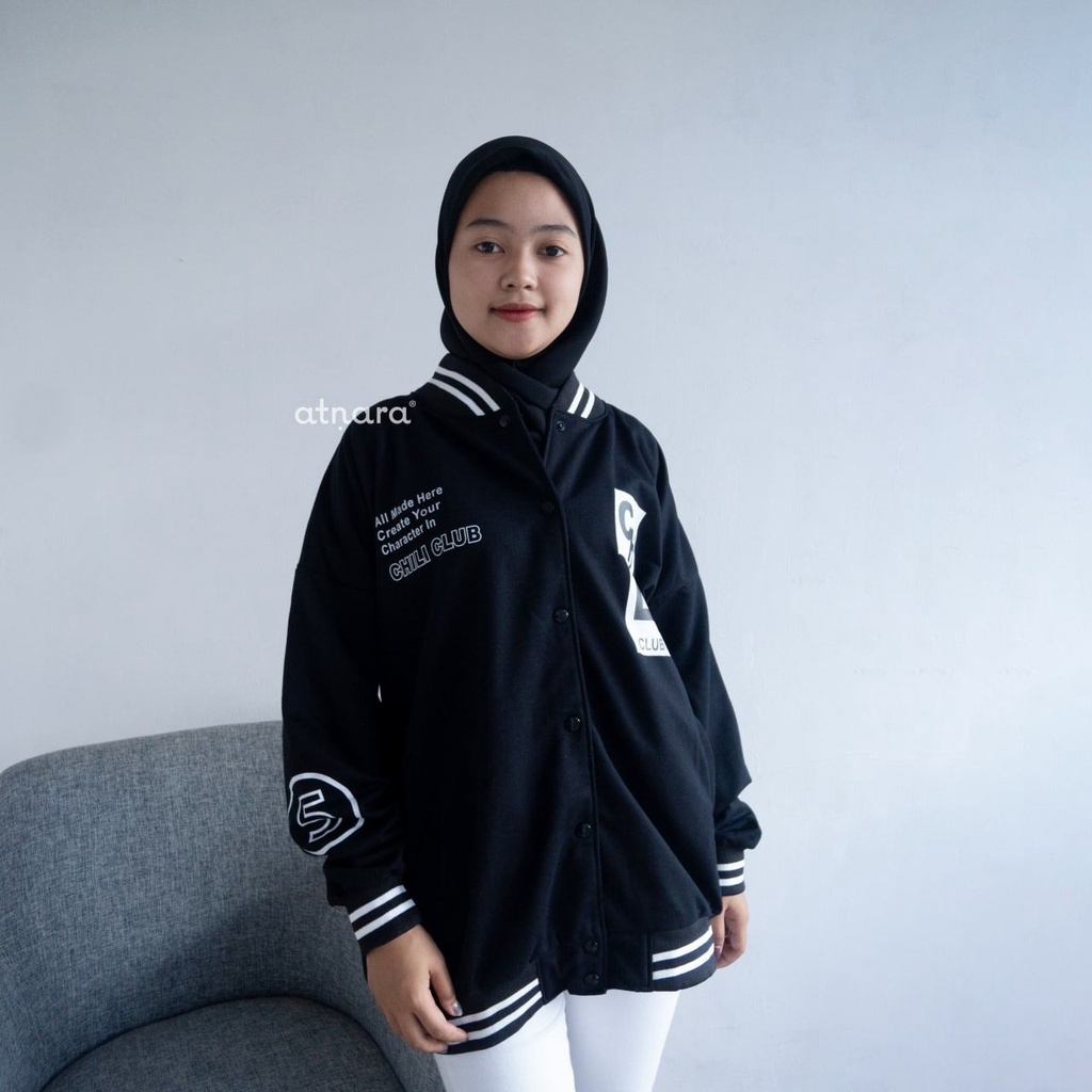 Nara Grosir - CH Varsity Jaket l Varsity Jaket Unisex