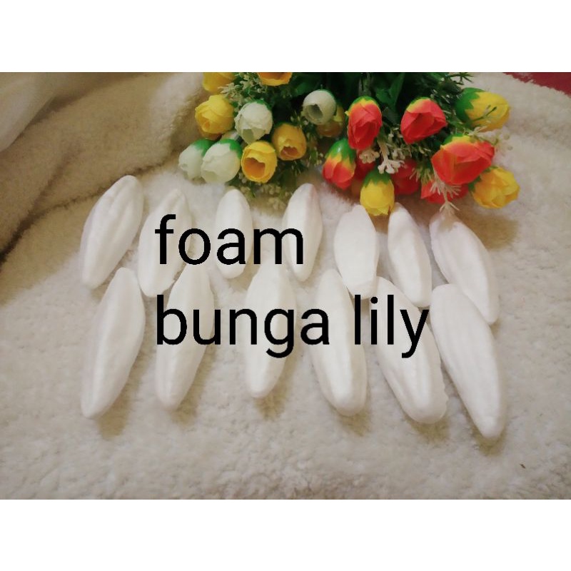 foam lily bijian kuncup bunga lili