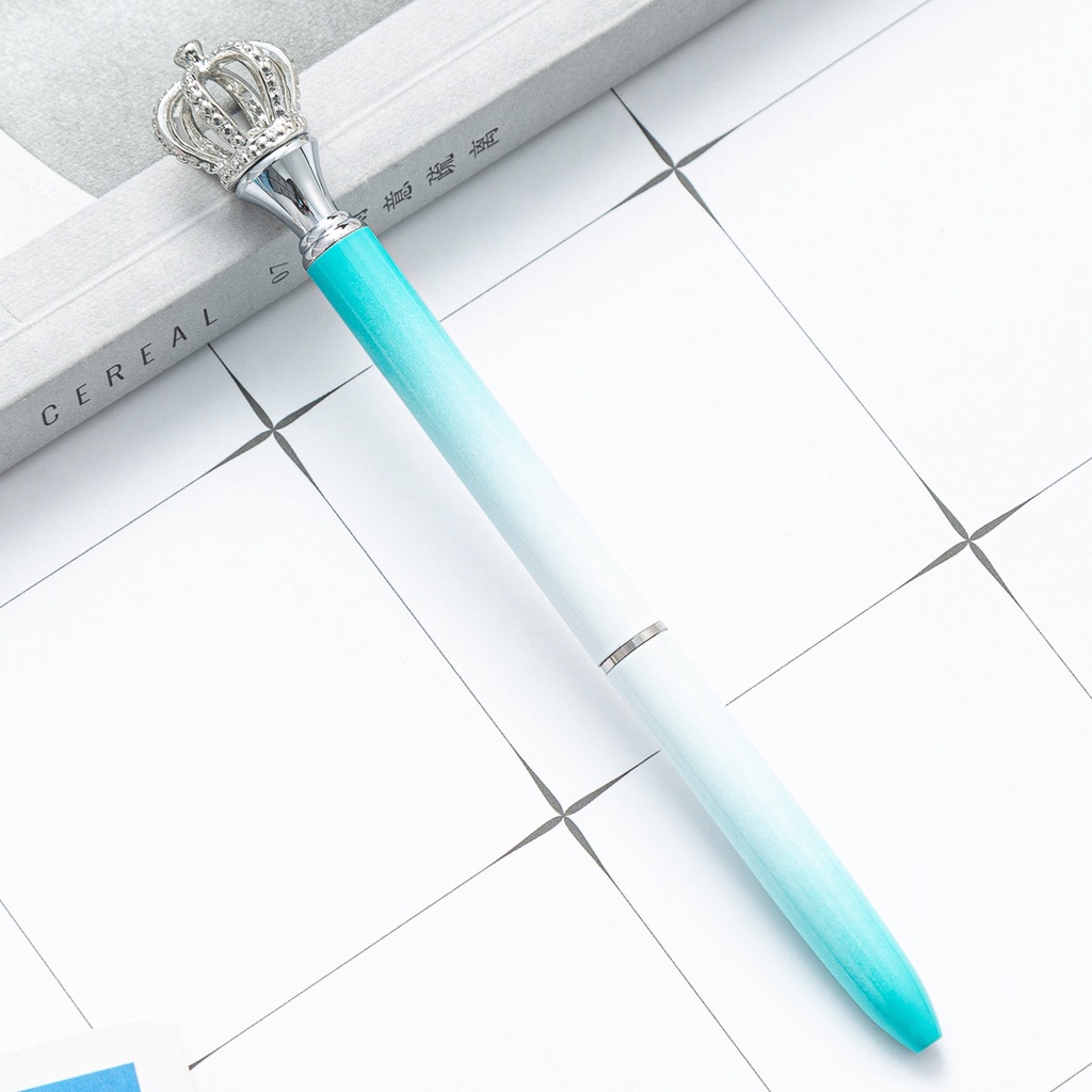 Cartoon Fantasy Crown Bullet 1.0 Rotating Ballpoint Pen Metal Pen Ballpoint Pen for Gift Office