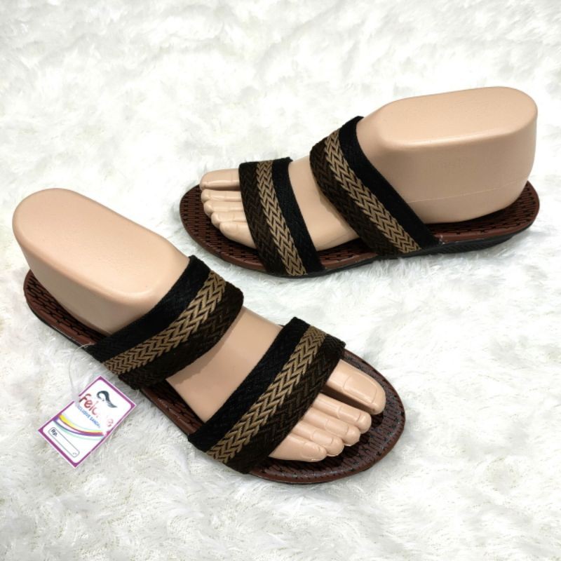 Sandal wanita murah turki rajut ban 2 (3 warna) Felonie MRK 02