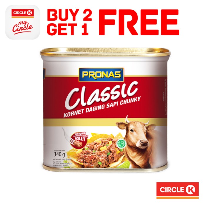 

✨COD✨ BUY 2 GET 1 FREE PRONAS CORN BEEF CHUNKY 340GR