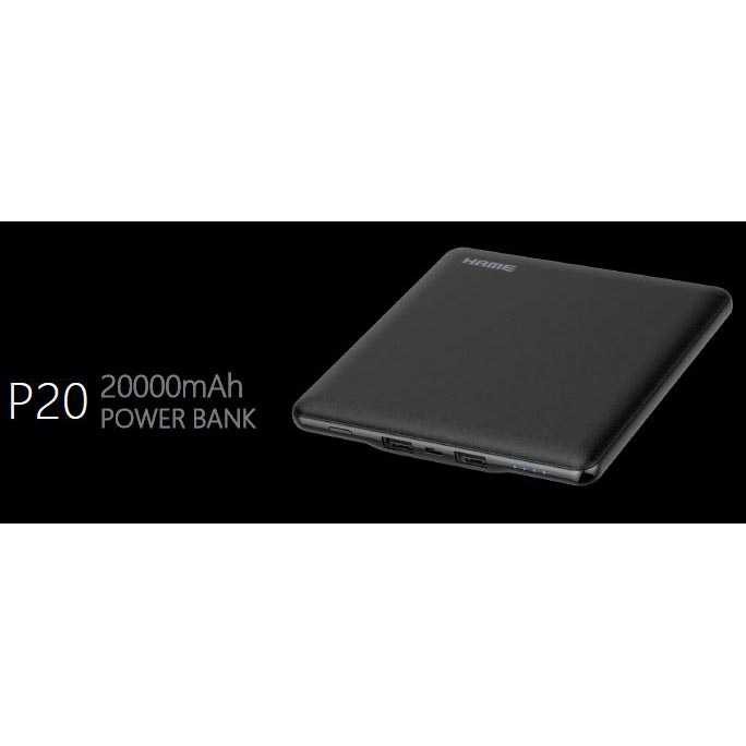 Hame P20 Power Bank 2 Port 20000mAh