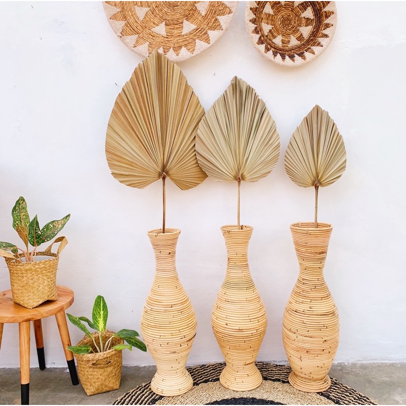 Daun Palm Kering Dekorasi Daun Palem kering | Daun Palm Natural Rustic Dekorasi Pelaminan Lamaran