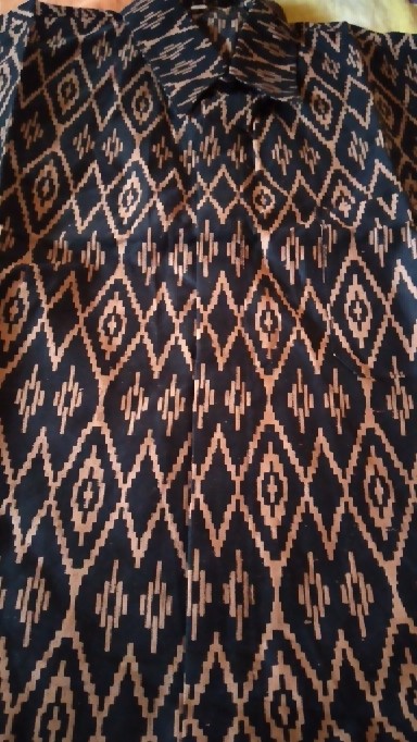 Batik Couple Keluarga Sania Ruffle Ori Ndoro Jowi Dnt Motif Tenun