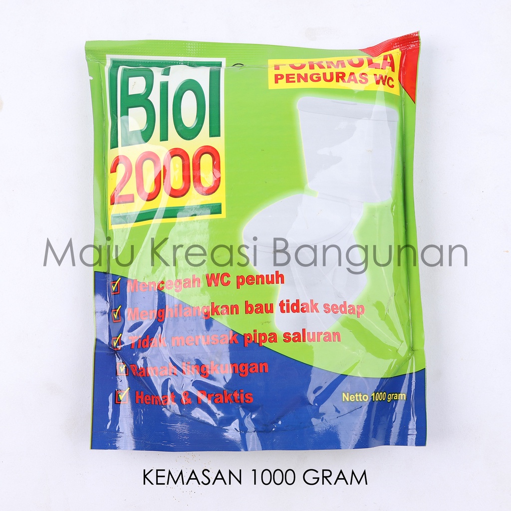 BIO 2000 Obat Formula Penguras WC Anti Sumbat Mampet Kloset Toilet Septic Tank 1000 Gram BIO2000 1000gr 1000g