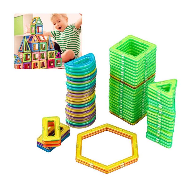 Babibado Mainan Anak Magnetic Designer Building Block 72 PCs