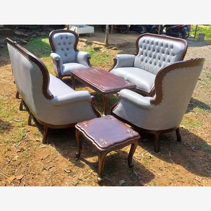 Set Kursi Tamu Jati Jepara Solid / Sofa Bed Minimalis Mewah Jok Murah