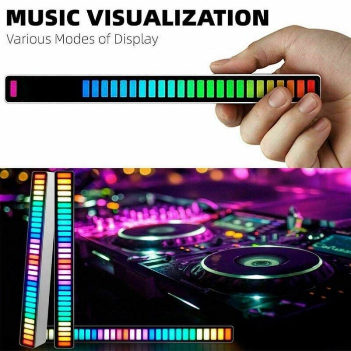 Lampu Led RGB Bar Strip Spectrum Audio Indicator Music Sound Control