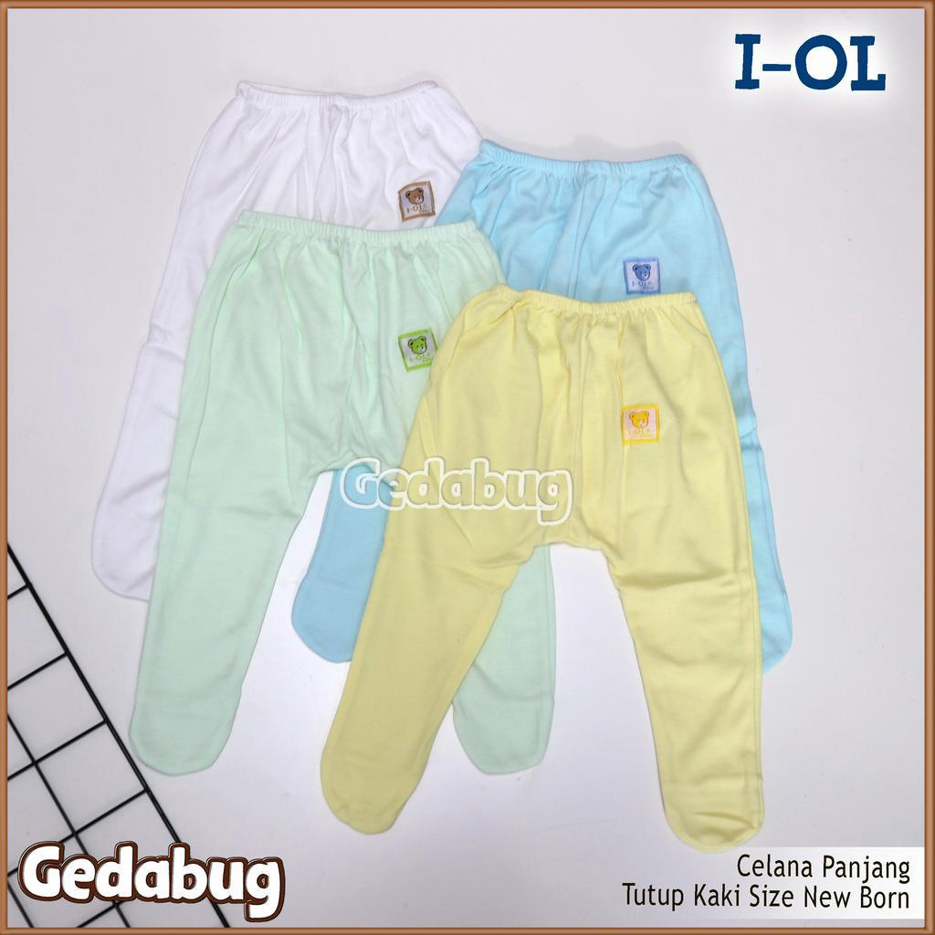 Celana Panjang I-OL Tutup Kaki | Perlengkapan Pakaian bayi New Born IOL | Gedabug
