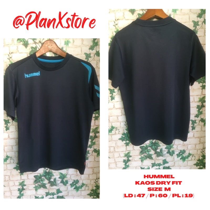 HUMMEL KAOS DRY FIT WARNA NAVY PRELOVED TERJANGKAU