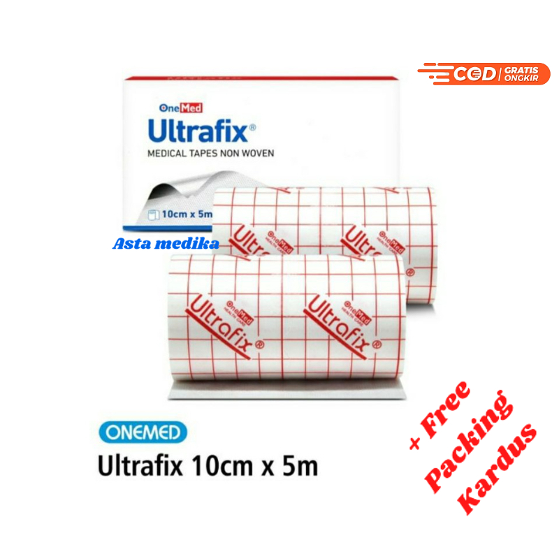 Ultrafix 10cm x 5m Onemed Medical Tapes Non Woven - Plester Luka Non Woven Onemed