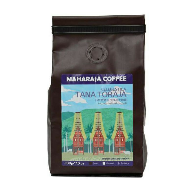 

MAHARAJA Coffee Celebestica Tana Toraja Ground/Bubuk 200gr