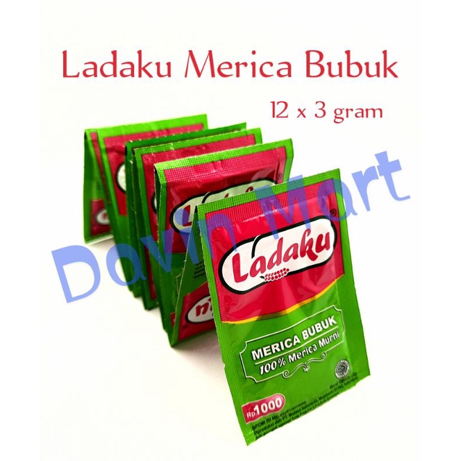 Ladaku Merica Bubuk Renceng 12 Sachet 3 gram