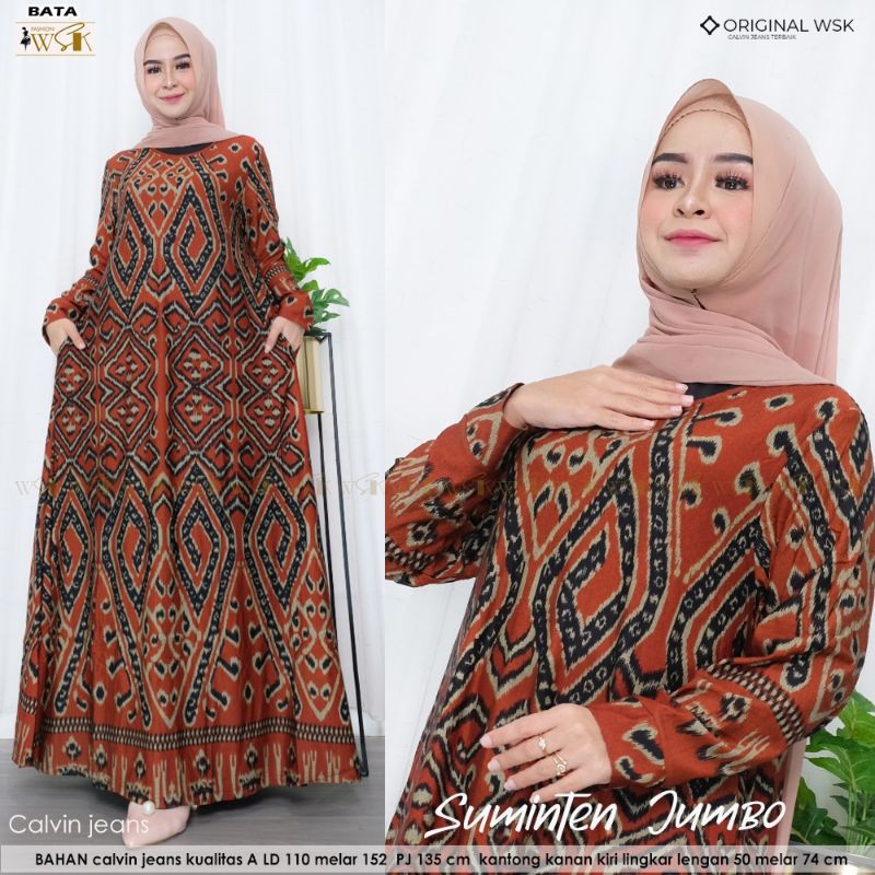 GAMIS WANITA TERBARU suminten dress matt Calvin jeans premium Standar/jumbo/jumbo plus dress wanita 