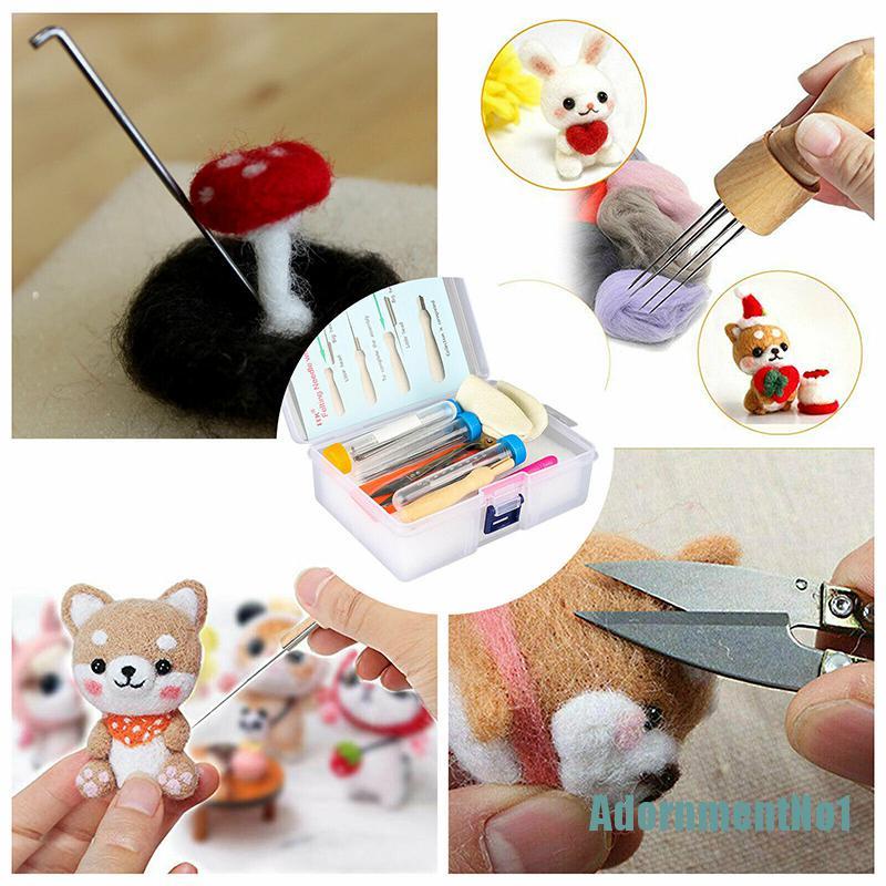 (AdornmentNo1) Set Jarum Felting Wol Untuk Membuat Kerajinan Tangan DIY