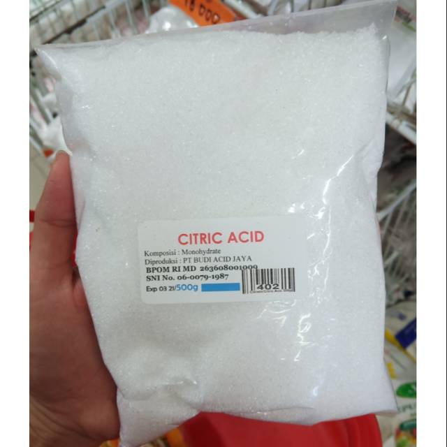 

CITRIC ACID 500 GR - asam sitrat - citrun zuur