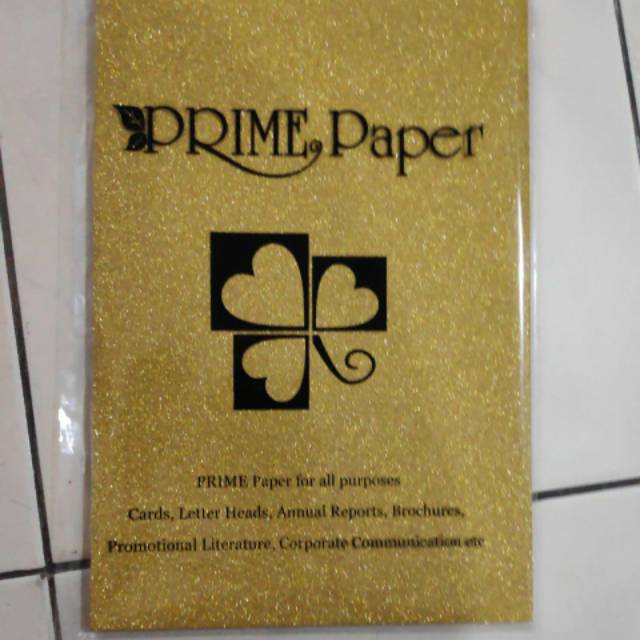 

Glitter paper 20x30 250gsm gold isi 10