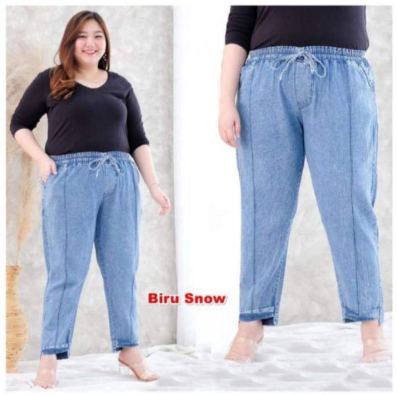 JUMBO BiG SIS celana jeans wanita//KULOT// RAWIS// BEGYPANTS