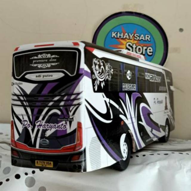 Miniatur Bus bis haryanto UNGU shd