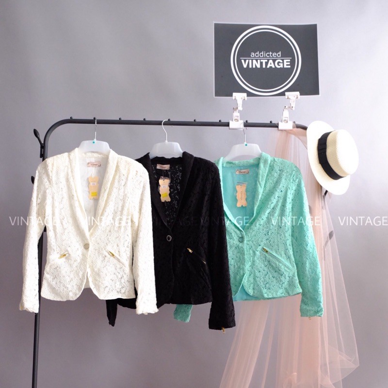 vintage - blazer brokat
